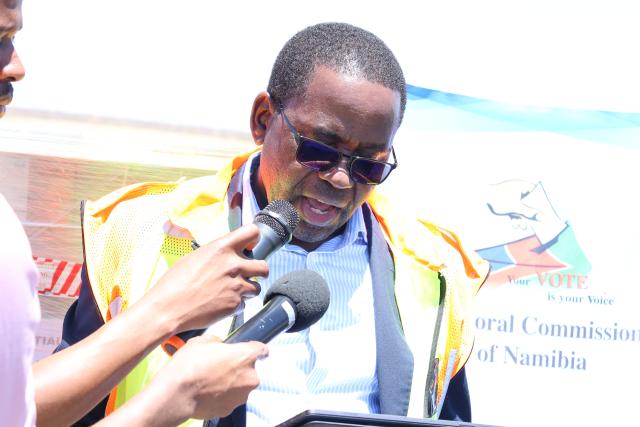 WINDHOEK, 30 October 2024 - Namibia's Chief Electoral Officer, Peter Shaama. (Photo by: Andreas Thomas) NAMPA

