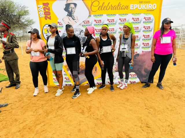 EPUKIRO, 10 November 2024 - Athletes geared up for the centenary celebrations in Omaueuozonjanda. (Photo: Contributed)