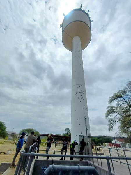 ONGWEDIVA, 14 November 2024 - Ongwediva Town Council renovating town water tower.