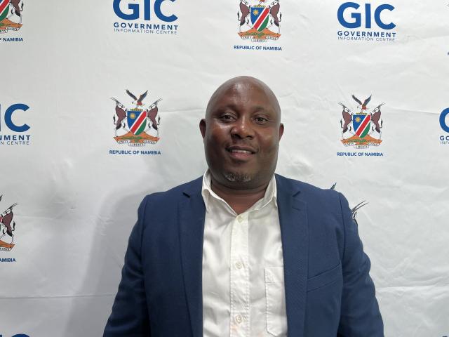 Asset manager Martin Negonga at the Government Information Centre on Friday (Photo: Justina Shuumbwa) NAMPA