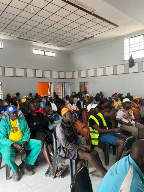 OPUWO, 18 NOVEMBER 2024 - Opuwo Town Council and Otjindjerese Traditional Authority met onMonday to chart the way forward on Opuwo boundary expansion plans. (Photo by: Uakutura Kambaekua) NAMPA. 