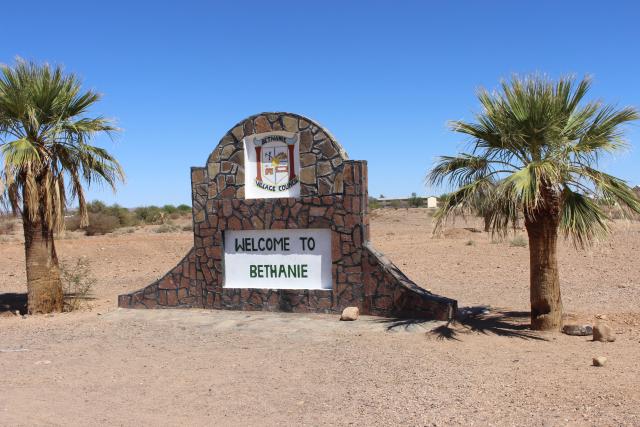 BETHANIE, 23 November 2024 – Welcome sign at Bethanie in ||Kharas region. (Photo by: Suzith Tjitaura) NAMPA 

