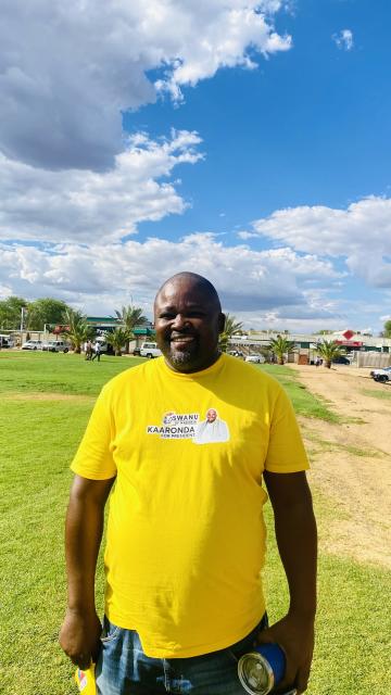 Windhoek, 23 November 2024, SWANU president Evilastus Kaaronda. (Photo: Ester Hakaala) NAMPA