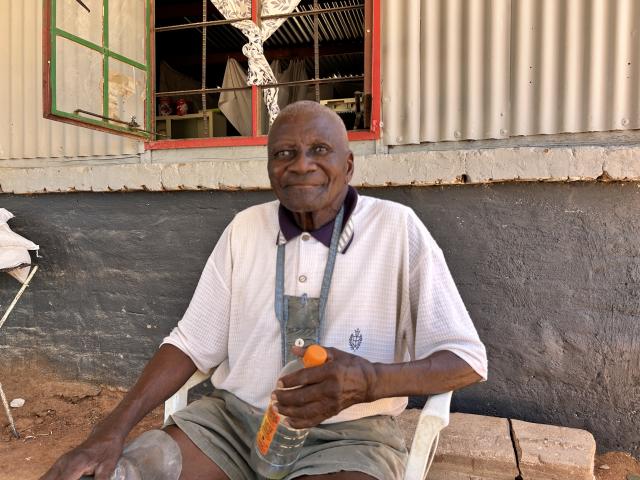 STAMPRIET, 23 November 2024 - Abraham Nuseb, 91 one of the eldest residents in Stampriet. (Photo by: Chelva Wells) NAMPA 