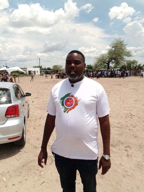 KATIMA MULILO, 24 November 2024 - Zambezi Regional Chairperson of the  Independent Patriots for Change (IPC), Elvis Milunga Lizazi says voter sensitization efforts via street drive-throughs  in all eight constituencies of the Zambezi Region are the last “throw of the dice” for his party before November 27. (Photo by: Michael Mutonga Liswaniso) NAMPA