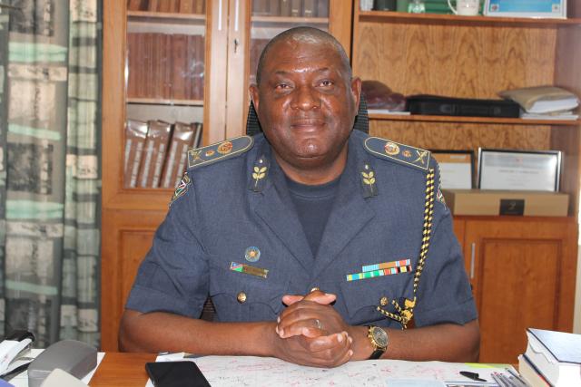 KEETMANSHOOP, 13 November 2024 - Namibian Police Force, ||Kharas Regional Commander, commissioner, Marius Katamila. (Photo by: Suzith Tjitaura) NAMPA 