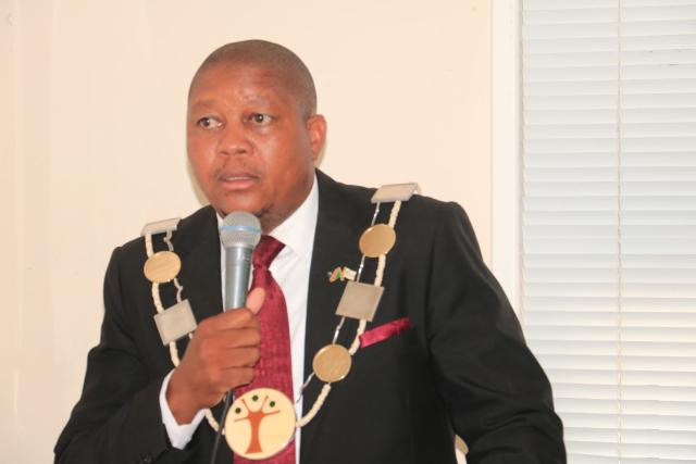 EENHANA, 26 November 2024 - Eenhana Town Mayor Omri-Onn Kavandje was on Tuesday re-elected as town Mayor. (Photo by Maria David)NAMPA