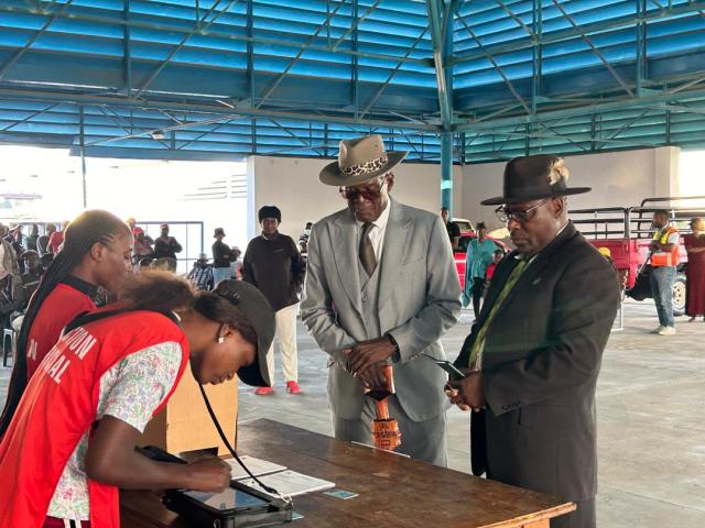 OUTAPI, 27 November 2024 -The Chief of the Ombalantu Traditional Authority Oswin Mukulu. (Photo by Maria David)NAMPA 