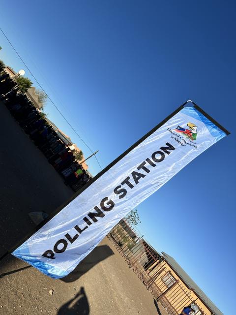 MARIENTAL, 27 November 2024 - Polling station at the Persianer Community Hall. (Photo by: Chelva Wells) NAMPA 