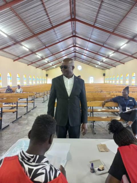 OMUTHIYA, 27 November 2024 - The Oshikoto regional governor, Penda Ya Ndakolo, pictured during the election. (Photo by: Gabriel Tomas) NAMPA