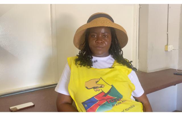 Windhoek, 27 November 2024- Presiding officer Martha Indongo at Suiderhof primary school. 
( Photo: Ester Hakaala) 
NAMPA 