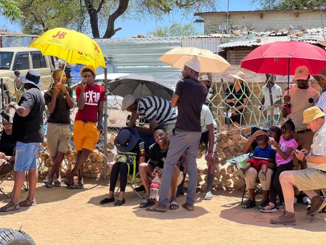 KAPPS FARM, 27 November 2024 - People queuing up to vote at Kapps Farm in the Windhoek Rural constituency. (Photo by: Mariana Eliazer) NAMPA