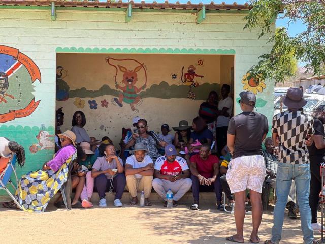 KAPPS FARM, 27 November 2024 - People queueing up to vote at Kapps Farm in Windhoek Rural Constituency. (Photo: Mariana Eliazer) NAMPA