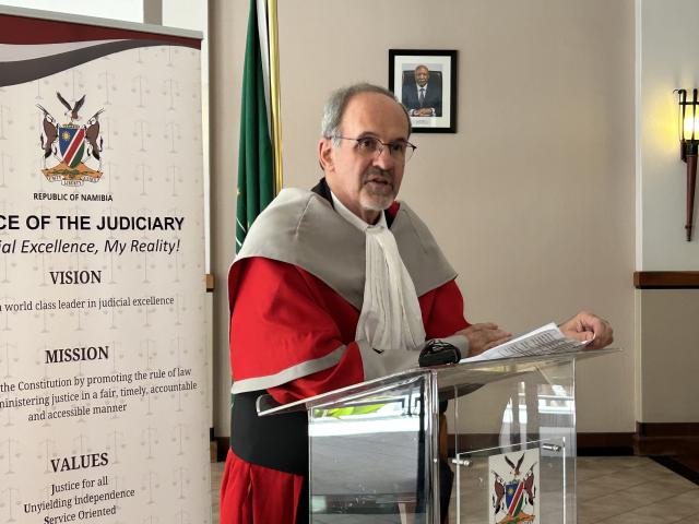 WINDHOEK, 02 December 2024 - Honourable Justice Dave Smuts, outgoing Judge of the Supreme Court. (Photo by: Chelva Wells) NAMPA