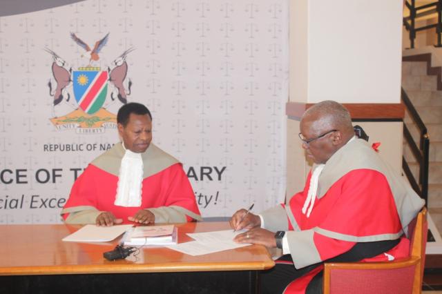 WINDHOEK, 02 December 2024 - Swearing-in ceremony for the Honourable Justice Hosea Angula as a Judge of the Supreme Court. (Photo by: Chelva Wells) NAMPA 