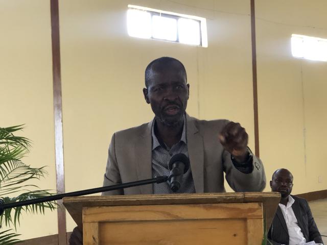 NKURENKURU, 02 December 2924- The chairperson for Kavango Regional Council Joseph Sikongo at Nkurenkuru Expo hall.
(photo by: Lylie Joel)
NAMPA