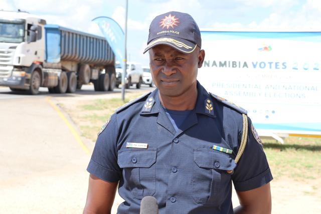 OTJIWARONGO, 06 December 2024 - The Namibian Police Force (NamPol) Commander of the Otjozondjupa Region, Commissioner Philip Hidengwa. (Photo by: Mulisa Simiyasa) 