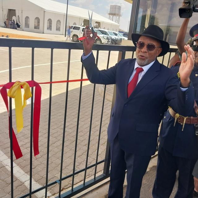 AMINUIS, 11 December 2024 - President Nangolo Mbumba inaugurated Chief Hosea Kutako Memorial Museum in Toasis, Omaheke region (Photo: Zebaldt Ngaruka) NAMPA 