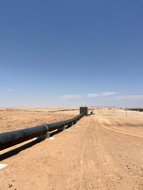 UTUSEB, 13 December 2024 - The completed and commissioned Kuiseb-Collector 2-Swakopmund Pipeline Replacement Phase 3. (Photo by: Isabel Bento) NAMPA