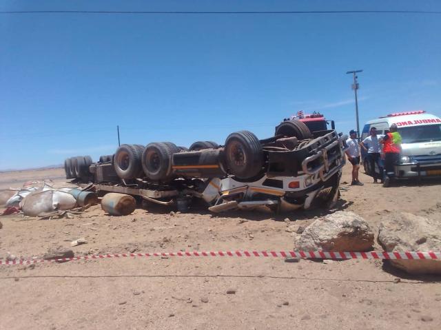 ARANDIS, 12 January 2025 - A 42-year-old Zambian national died in an accident between Usakos and Arandis on Sunday. (Photo: Contributed)