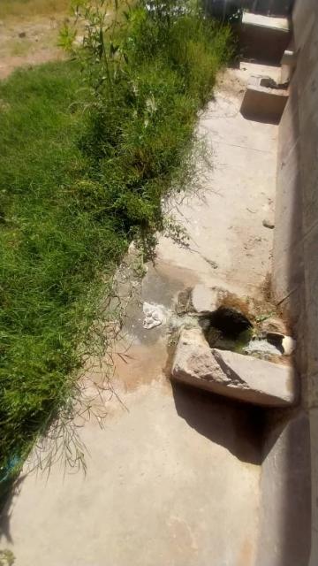 KHORIXAS, 09 January 2025 - A blocked drain at the Eddie Bowe Primary School hostel in Khorixas. (Photo: Contributed)