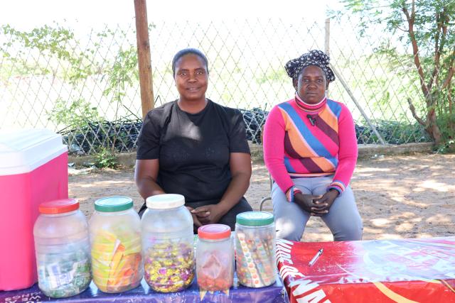 TSINTSABIS: Vendors Uuyunikevi Nashikaku (L) and Heraria Hambudi (R) calling for the construction of open market in the area (Photo by: Linea Dishena)  NAMPA 