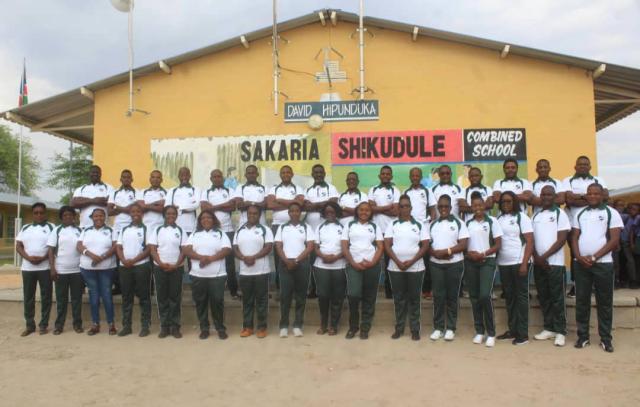 OSHAKATI, 21 January 2025 - Sakaria Shikudule Combined School staff members. (Photo contributed)