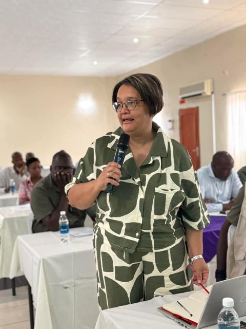 OTJIWARONGO, 23 January 2025 - Constance Wantenaar, director of education in the Omaheke Region, speaks at the Omaheke Regional Council's Strategic Framework Workshop. (Photo: Contributed)