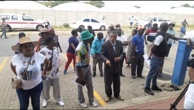 WINDHOEK, 27 January 2025 - A group of Okahandja, Gobabis, and Windhoek residents lhas demanded the appointment of special investigators within the Anti-Corruption Commission (ACC) to expedite the finalisation of pending corruption cases. (Photo by: Edward Tenete) NAMPA