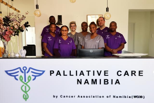 WINDHOEK, 27 January 2024 - Dr Gerrit Keyter and the medical team of Palliative Care Namibia by Cancer Association of Namibia. (Photo: contributed) NAMPA