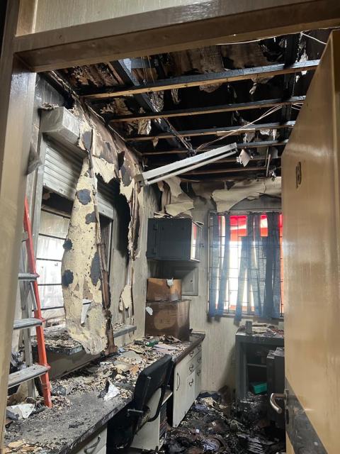 SWAKOPMUND, 03 February 2025 - Scenes from the pharmacy of the Mondesa clinic which burnt down during a fire which occurred in the early morning hours on Monday. (Photo contributed) NAMPA