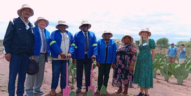 MALTAHOHE, 05 FEB (NAMPA) - The official ground breaking ceremony of the Nopal Cactus farming project that was held on Namseb farm located in Maltahohe on Thursday.
(Photo by: Charmaine Boois) Nampa 