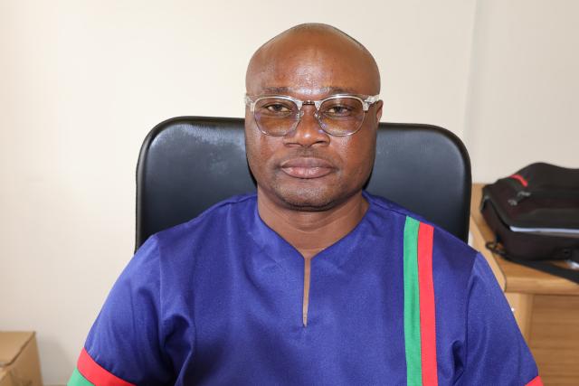 OTJIWARONGO, 06 February 2025 - The re-elected Swapo Party district coordinator for Otjiwarongo, Joseph Paulus. (Photo by: Mulisa Simiyasa) NAMPA 