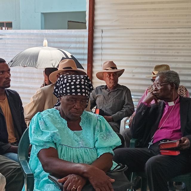 ETUNDA, 09 February 2025 - Julia Iiyambo, younger sister to the late Founding President Sam Nujoma, pictured at Etunda on Sunday. (Photo by: Maria David) NAMPA