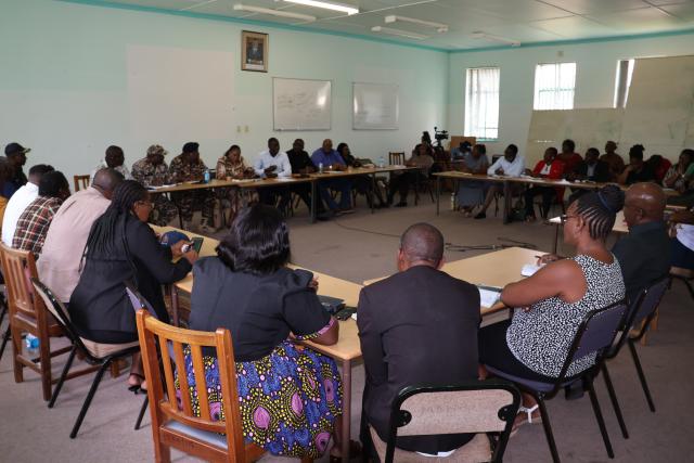 GROOTFONTEIN, 17 February 2025 - The leadership team of the Otjozondjupa Region met on Monday to discuss and establish subcommittees for the State memorial service of the late Founding President, Sam Nujoma, planned for 24 February 2025 at Grootfontein. (Photo by: Mulisa Simiyasa) NAMPA