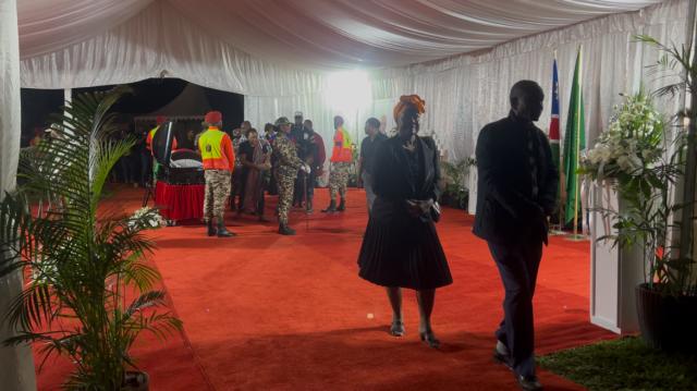 WINDHOEK, 27 February 2025 - Mourners viewing Founding President Sam Nujoma’s body at Parliament Gardens. (Photo by: Linea Dishena) NAMPA