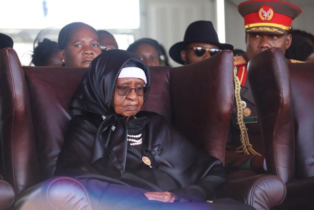 WINDHOEK, 28 February 2025 - Founding First Lady Kovambo Nujoma pictured during the memorial service held in honour of her husband, Founding President Sam Nujoma, in Windhoek on Friday. (Photo by: Hesron Kapanga) NAMPA