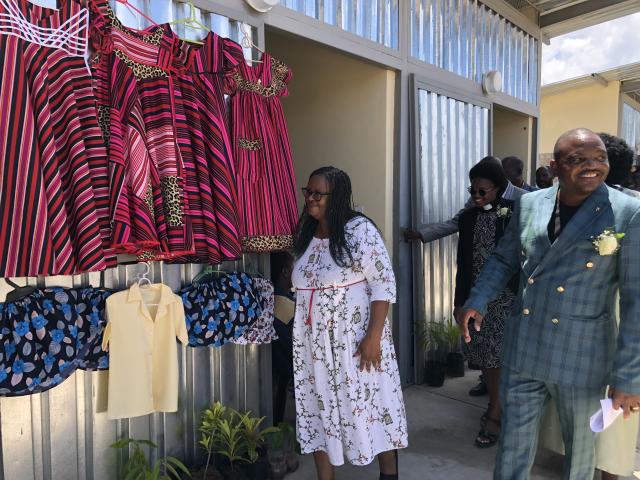 NKURENKURU, 05 March 2025-The Governor of Kavango West Region Sirkka Ausiku touring the new Nkurenkuru open market.
(Photo by: Lylie Joel)
NAMPA