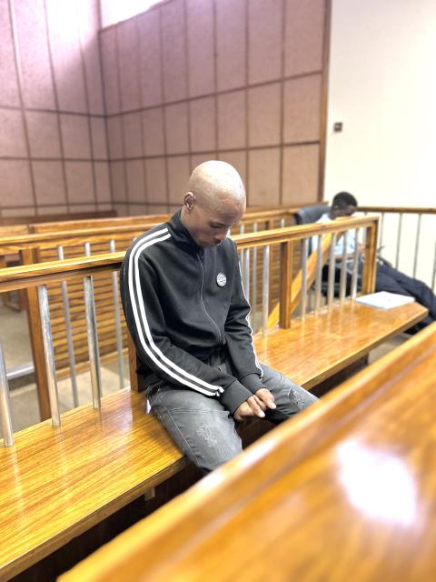 WINDHOEK, 11 March 2025 - Murder suspect Rodney Hoxobeb pictured in the Windhoek High Court. (Photo by: Eba Kandovazu) NAMPA