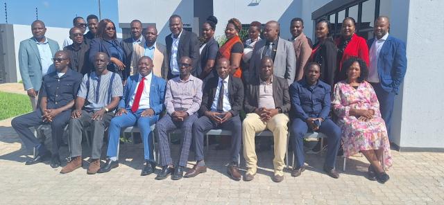 NKURENKURU, 12 March 2025 - Kavango West Regional Council Chairperson Joseph Sikongo pictured with other participants at the strategic plan formulation workshop in Rundu. (Photo: Contributed)