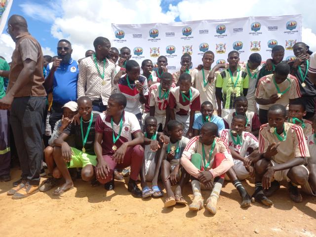 OPUWO, 17 MARCH 2025 - Putuavanga school boy reign supreme at the third edition of the annual Opuwo Mayoral Cup on Monday. (Photo by: Uakutura Kambaekua) NAMPA.