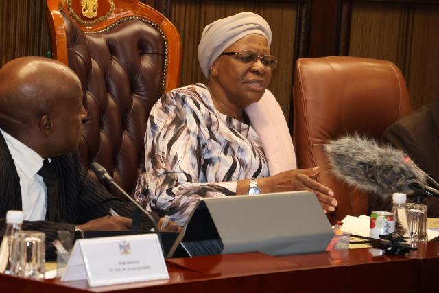 WINDHOEK, 25 March 2025 - President Netumbo Nandi-Ndaitwah pictured during the opening of the first cabinet session (Photo by: Andreas Thomas) NAMPA 
