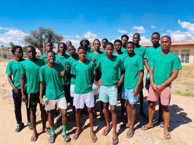GOBABIS, 15 April 2025 - The Omaheke regional Under-20 football squad (Photo: Contributed) NAMPA 
