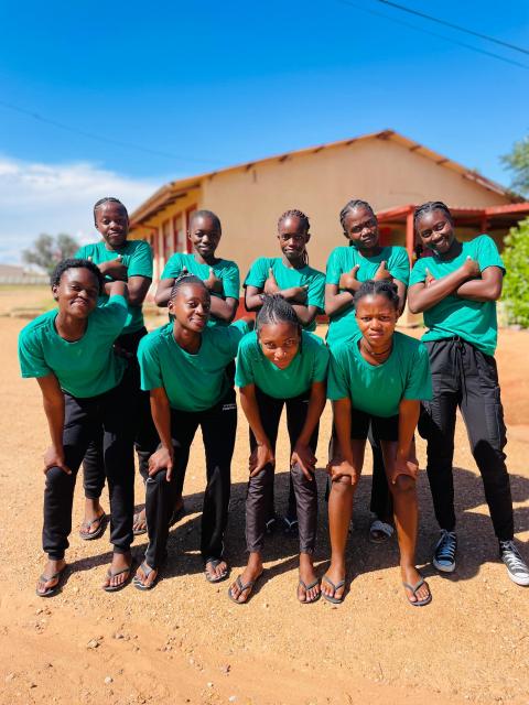 GOBABIS, 15 April 2025 - The Omaheke regional Under-20 netball squad. (Photo: Contributed) NAMPA 