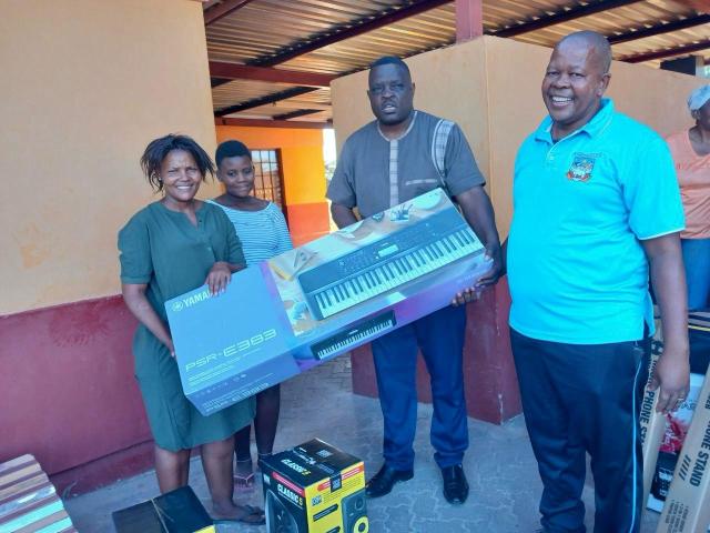 GOBABIS, 30 April 2025 - The Omaheke Regional Council donates goods worth N.dollars 230 948.72 to the community of Gobabis ( Photo: Contributed) NAMPA 