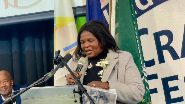 LÜDERITZ, 01 May 2025 - 
The deputy minister of Agriculture, Fisheries, Water and Land Reform, Ruth Masake. (Photo by: Josephina Simeon) NAMPA