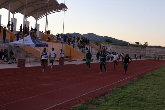 RIETFONTEIN, 02 May 2025 - Athletes in the 2025 Namibia's Deaflympics underway at Rietfontein Sports Stadium in the Otjozondjupa Region. The games which started Friday morning, will end on Sunday with the selection of athletes to represent Namibia this year November in football, netball and athletes in Tokyo, Japan. (Photo by: Mulisa Simiyasa) NAMPA