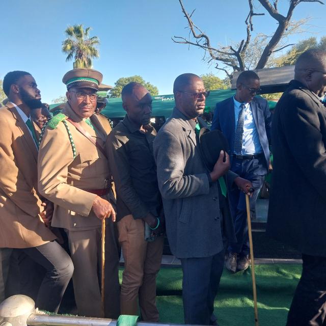 OKAHANDJA, 11 May 2025 - The senior councillor of Ovambnderu Traditional Authority Gerson Kunomundu Katjirua buried in Okahandja (Photo: Zebaldt Ngaruka) NAMPA 