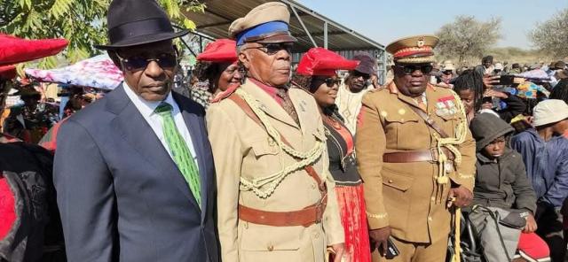 OKAHANDJA, 13 May 2025 - Dr Kaire Mbuende (L) Swapo Elders Council Central Committee member in Omaheke  region (Photo: Contributed) NAMPA 