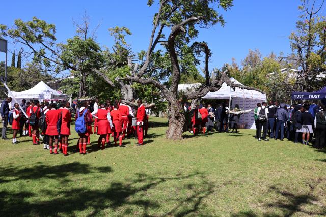 GROOTFONTEIN, 13 May 2025 - The career fair series for the Otjozondjupa Region at Grootfontein Senior Secondary School on Tuesday. (Photo by: Mulisa Simiyasa) NAMPA
